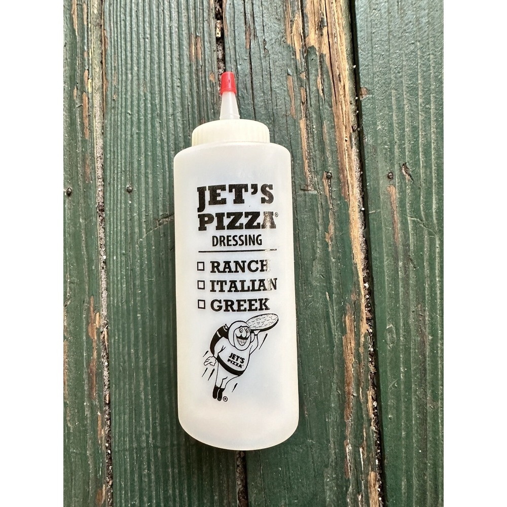 Jet's Pizza 'Rocket‎ Man' Pizza Sauce Squirt Bottle Dressing Bottle